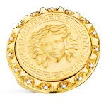 Sello oro amarillo medusa Versace mate